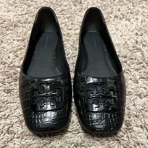 Tory Burch Black Flats